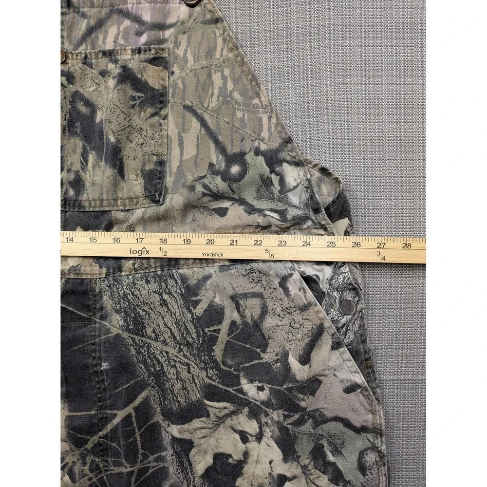 Mossy Oak Bib Overalls Mens 3XL Camo Cargo Hunting Shortalls 11 Inseam USA